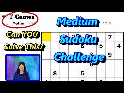 Solve With Me: Can YOU solve this New York Times Medium Sudoku?