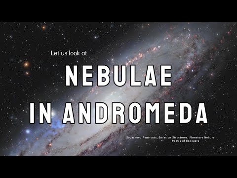 Let's Look at Nebulae in Another Galaxy:  80hrs of exposure on Andromeda Galaxy