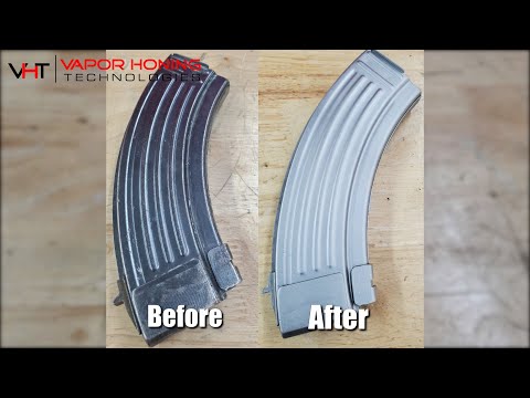 Vapor Honing a AK-47 Magazine - Vapor Honing Technologies