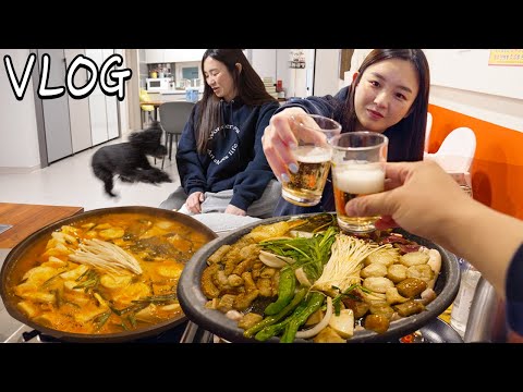 A visit to a subscriber's gopchang restaurant! So full...