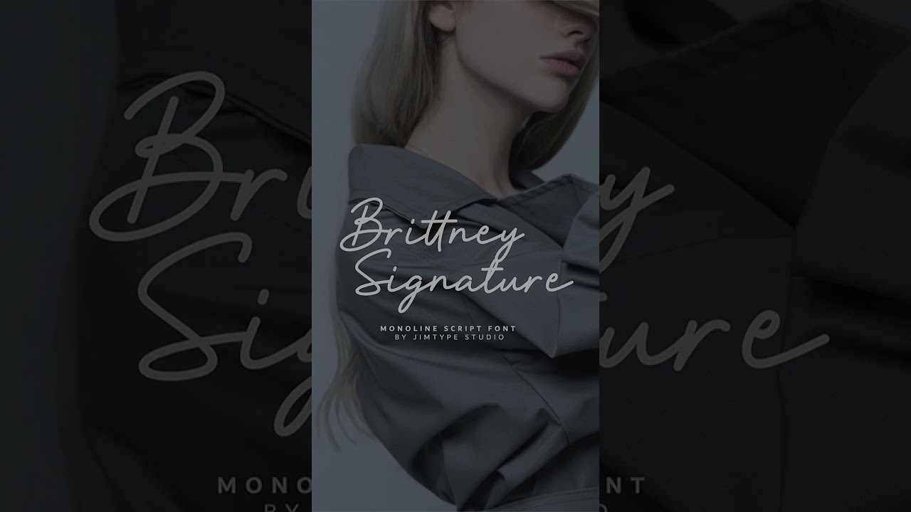 FREE FONT-BRITTNEY SIGNATURE BUSINESS FONT