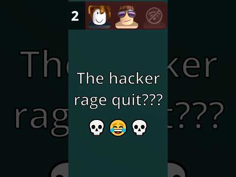 HACKER rage quitting??? 😂😂 | Roblox Murderer vs Sheriff Duels mvsd