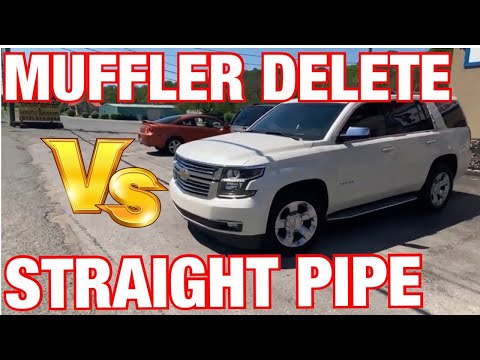 Chevy Tahoe 5.3L V8: STRAIGHT PIPES Vs MUFFLER DELETE!