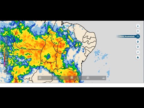16/11 a 29/11/2025: Muita chuva no Nordeste, Minas Gerais, Tocantins, Goiás e Pará.