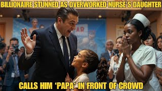 Billionaire CEO Stunned as Overworked Nurse’s Daughter Calls Him ‘Papa’ in Front of Crowd