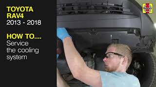 How to Service the cooling system on the Toyota RAV4 2013 to 2018