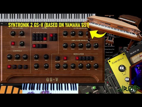 IK Multimedia Syntronik 2 GS-V Synth, Based On YAMAHA GS1 Synthesizer Sound Demo