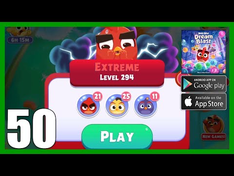 Angry Birds Dream Blast 🐦Gameplay Stage 291-294 (Android, iOS)