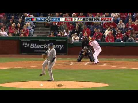 Brett Myers Awesome ABs vs Brewers 2008 NLDS