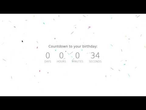 GitHub - DevSrijit/birthday: Birthday Countdown + Sweet Birthday ...