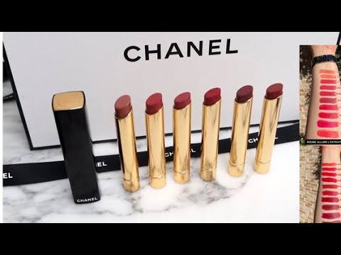 🌟NEW🌟CHANEL Rouge Allure L’Extrait🌟UNBOXING & SWATCHES🌟7 SHADES🌟