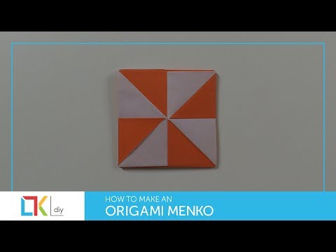 Origami toys #76 - How to make an origami menko VII (2 colors - 2 faces)