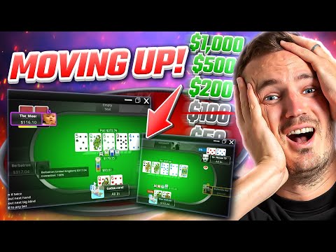 4x Pot Bet On The River And Reaching $200NL! - Steffen's Ladder Challenge