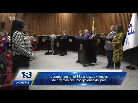 Juramentan en el TSJ a juezas y jueces de diversas circunscripciones del país