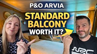 P&O Arvia Standard Balcony Cabin Tour & Review | Deck 15 (Caribbean Cruise)