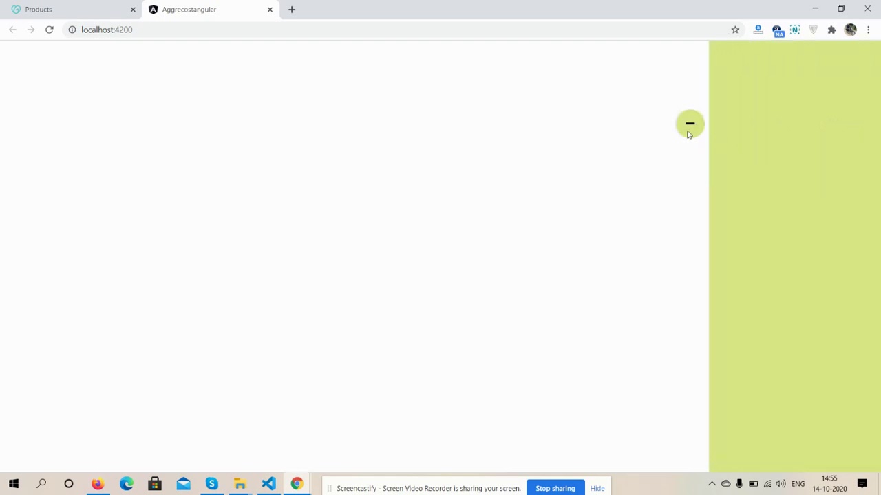 Angular 10 Sliding Sidebar Working Example