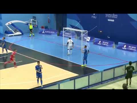 Golazo de Renzo Grasso frente Sandro Abate en la Coppa della Divisione