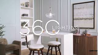 1_Watch A Video About the 360 Lighting Cora Modern Nickel and Textured Glass Pendant