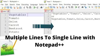 How to get multiple lines in single line with comma seperated l Notepad++ tips and Tricks