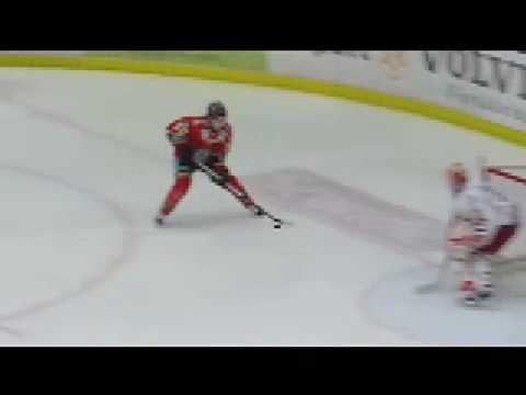 Linus Omark goes five-hole on himself