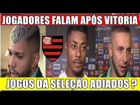 GABIGOL , RAFINHA , BRUNO HENRIQUE ... FALAM APÓS VITORIA DO FLAMENGO