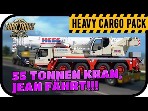 JEAN FÄHRT 55TO SCHWERLASTKRAN - EURO TRUCK SIMULATOR ; HEAVY CARGO PACK #085 ★ ETS 2 Gameplay