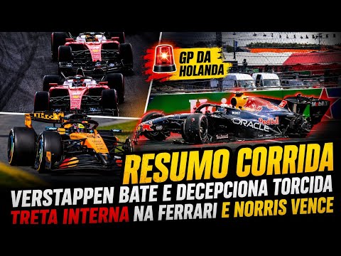 VERSTAPPEN BATE! TRETA NA FERRARI, RUSSELL ENTREGA POSIÇÃO E NORRIS VENCE | GP DA HOLANDA