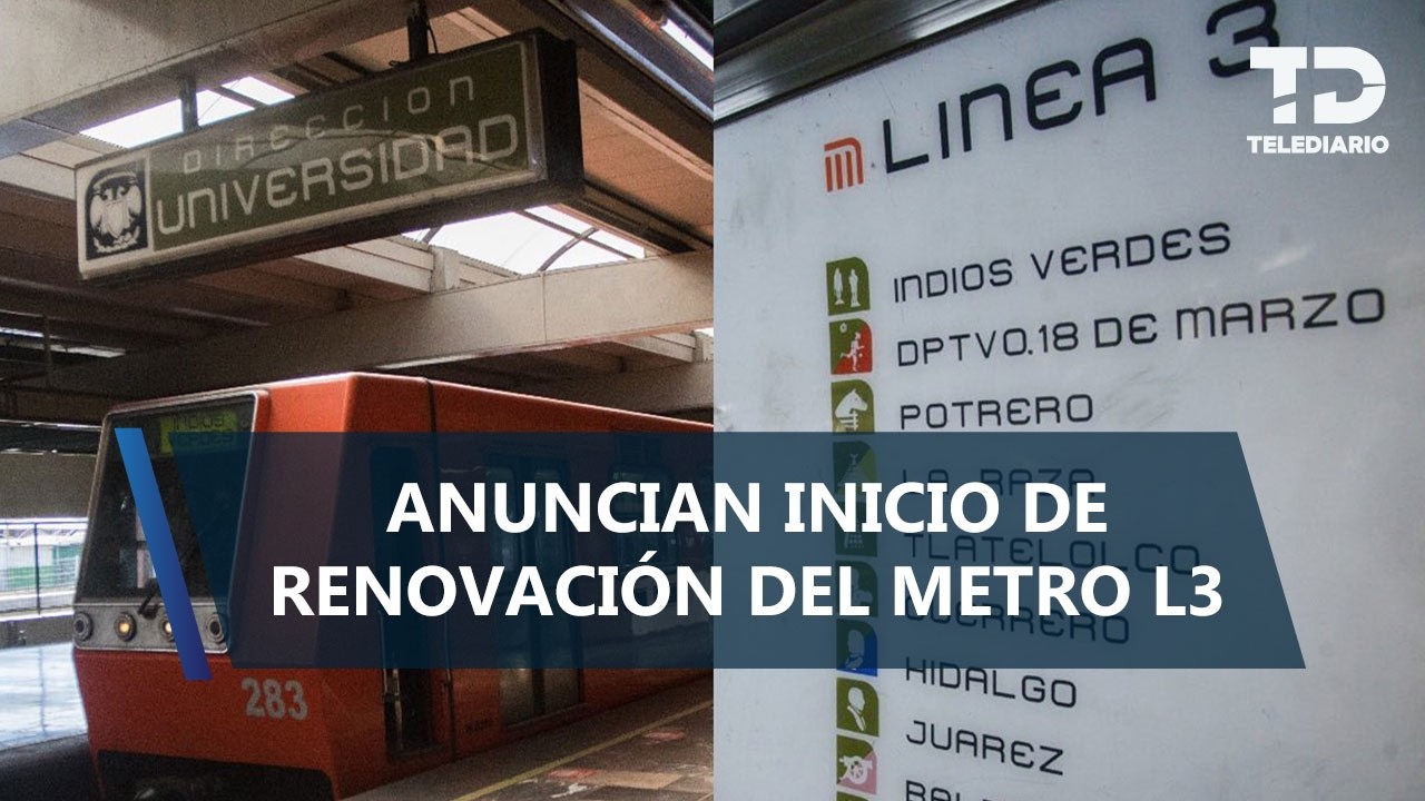 Gobierno de CdMx arranca renovación de la Línea 3 del Metro
