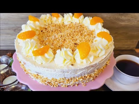 SPECULATIUS 😍 Mandarin mascarpone cake with speculatius, such a simple recipe