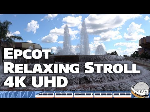 Epcot Future World West - Relaxing Stroll in 4K | Walt Disney World