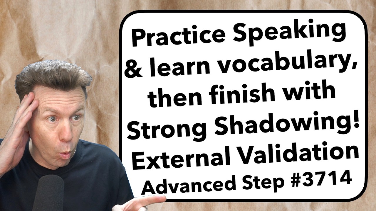 Advanced: Repeat-After-Me + SHADOWING Speaking Practice and Vocabulary