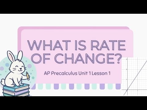 Rate Of Change Explained! | AP Precalculus 1.1-1.3