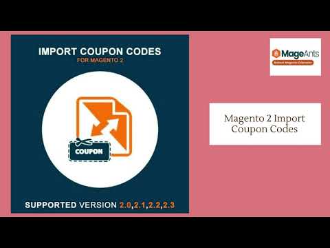 Magento 2 Import Coupon Codes by MageAnts