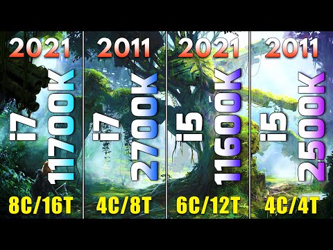 Core i7 11700K vs Core i7 2700K vs Core i5 11600K vs Core i5 2500K | 10 Years Difference in PC Game