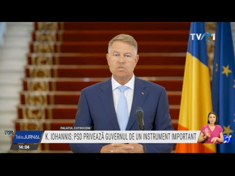 Declaraţii Klaus Iohannis: Nu este momentul pentru jocuri politice