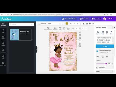 How to make a African American Princess Baby Shower...