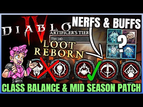 Diablo 4 - Class Buffs & Nerfs For Season 4 - Big Mid Season Patch & What We Need - Balance Problem!