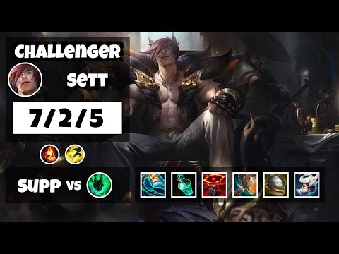 Sett Support 11.12 Challenger Gameplay Replay - S11 (7/2/5) - NA