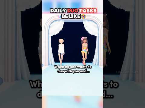 Do you have a DUO for daily tasks in Dress to Impress? 😅#dti #roblox #shorts