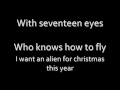 fountains of wayne - i want an alien for christmas (lyrics)