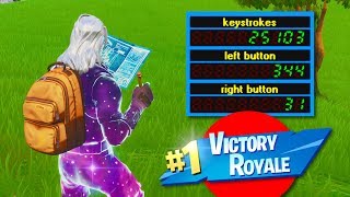 PRESSING 25,000 BUTTONS TO WIN IN FORTNITE! (WORLD RECORD)