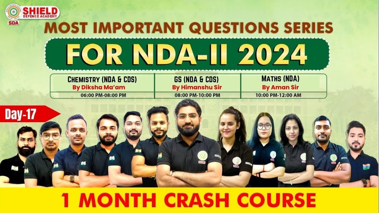 Most Important Questions Series for NDA & CDS | Crash Course for NDA-II 2024 Exam Day-17 #nda #cds