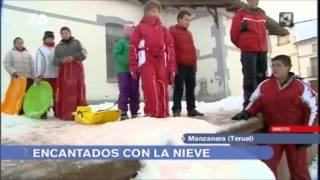 preview picture of video 'Reportaje sobre la nevada de Aragón en Abierto'