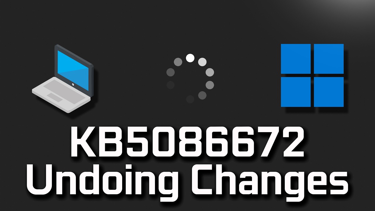 KB5086672 Update Error Something Didn't Go As Planned No Need To Worry Undoing Changes FIX