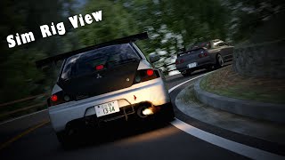Assetto Corsa Usui | RK316 x@VisioneStradaOfficial  | Evo IX 370bhp & GT-R32 500bhp Sim Rig Cam