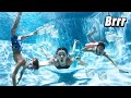Last To Swim In COLD POOL