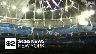 Hurricane Milton rips roof off Tropicana Field