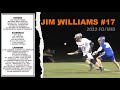 Jim Williams (2022) -Face Offs - 2022 HS Season Highlights  - 250 FO Wins - 147 GBs - 10 FO Goals