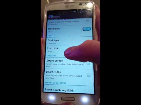 Changing Fonts- LG Volt