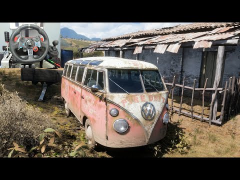 Rebuilding Volkswagen Type 2 De Luxe - Forza Horizon 5 | Logitech G29 Gameplay